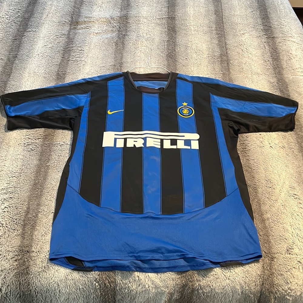 Inter Milan #17 Fabio Cannavaro 2003-04 Serie A Home Nike Jersey - Picture 1 of 8